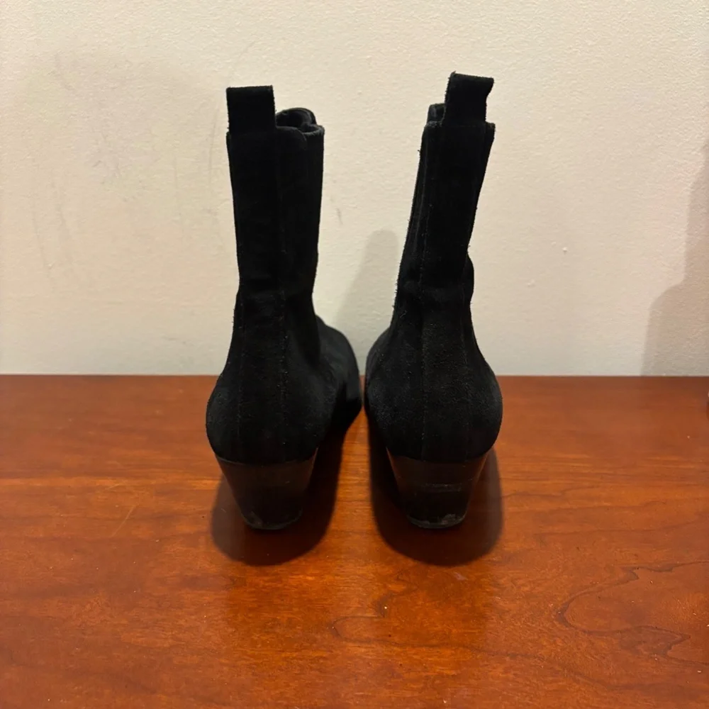 Sandro Women's Suede Ankle Boots in Black Size 39/8.5